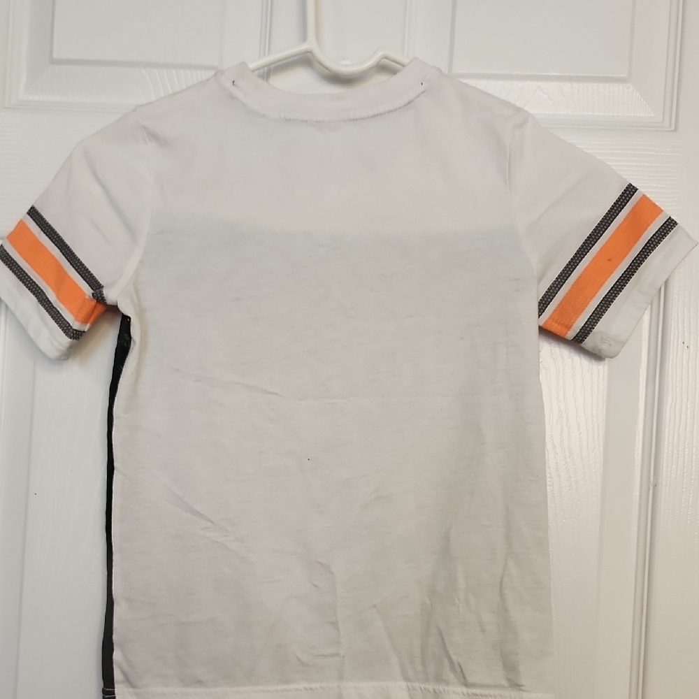 Star Wars Kylo Ren Kids Tee - White, Gray, Orange - Picture 6 of 11